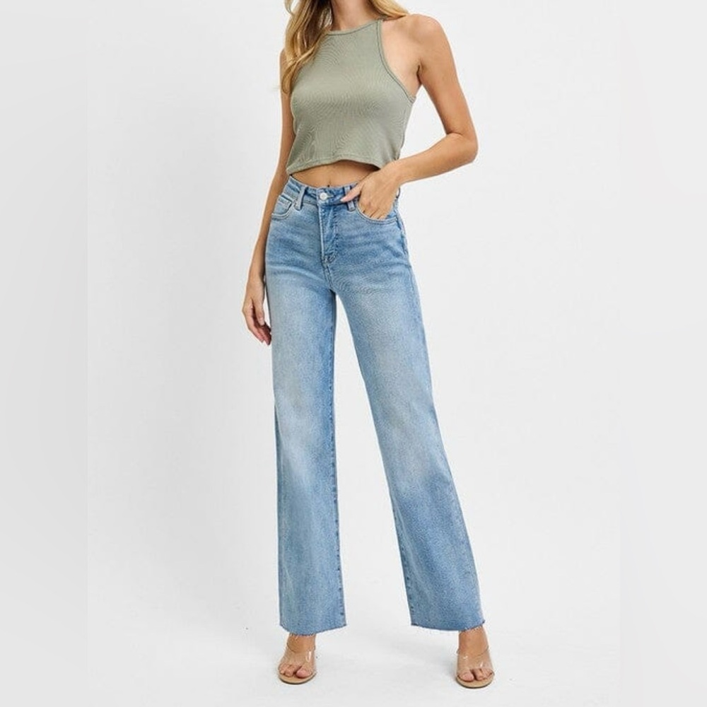 Rise Supply Co Womens Jeans High Rise Cropped Size 5/27